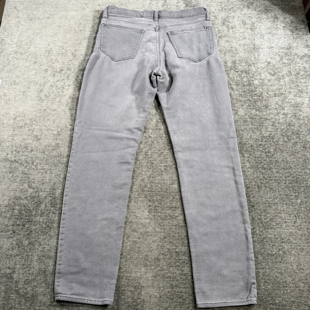 Banana Republic Mens Grey Slim Straight Stretch Jeans 32x34 Low Rise Denim